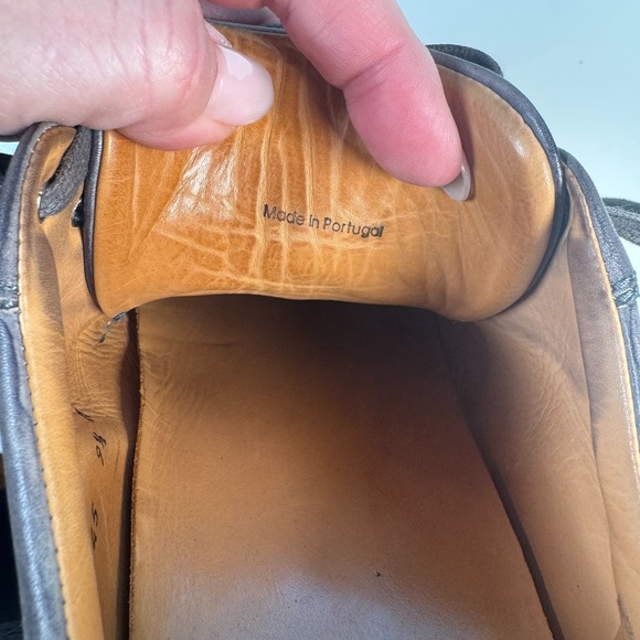 Magnanni Shoes Leather Sneakers Mens Size 9.5 Grey Casual Lace Up Portugal 15745 - Picture 14 of 14